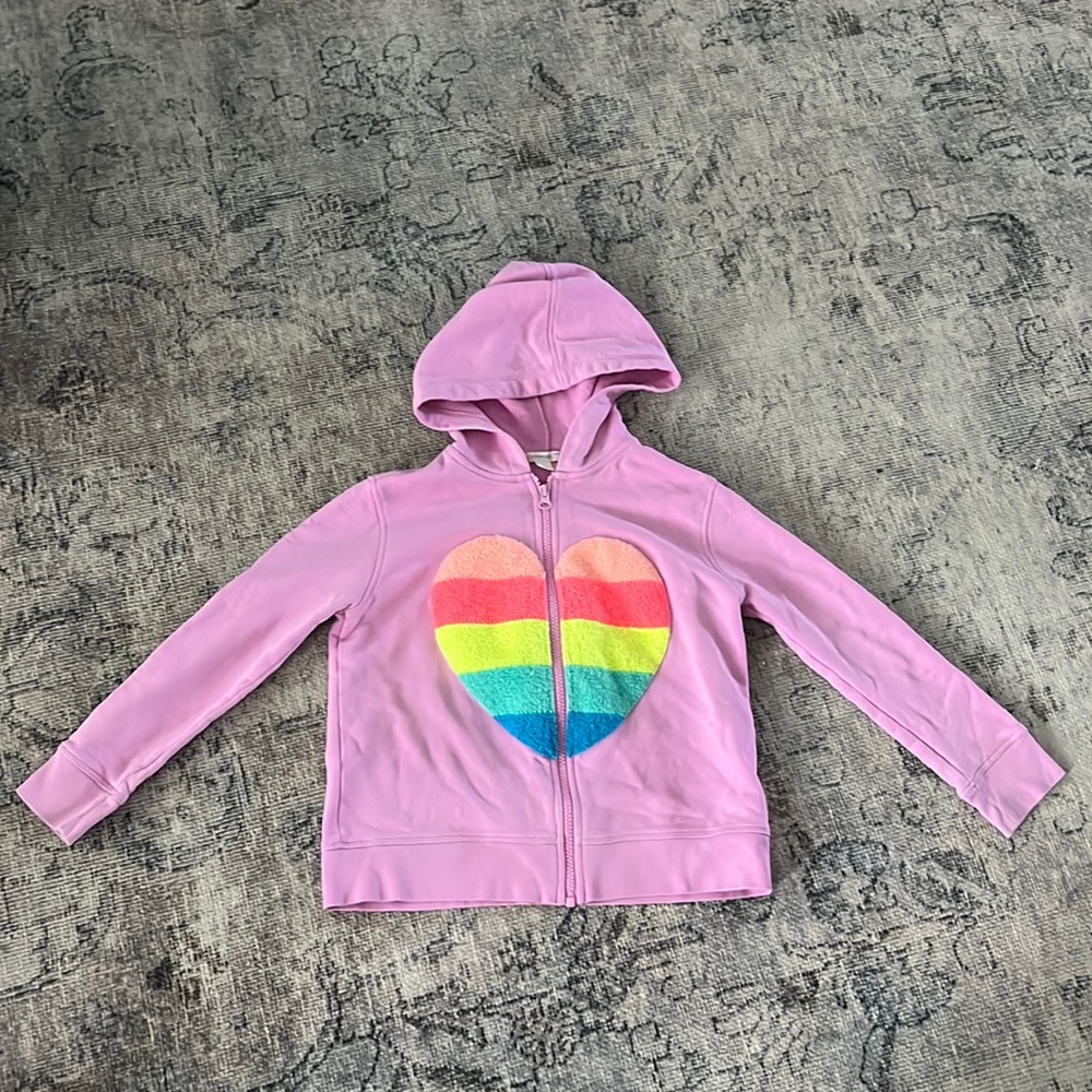 Girls purple zip-up
